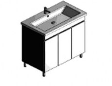 Раковина с бельевой корзиной венге Ювента Ариадна АР3-80